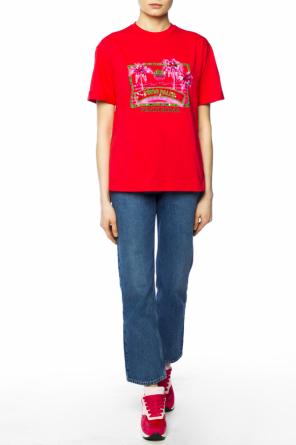 T-shirt with embroidered logo, zdjęcie 2 T-shirt with embroidered logo od Fendi